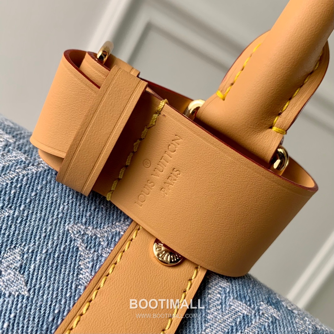 Louis Vuitton Keepall Bandoulière 45 M25334 Monogram Denim Canvas Travel Bag 루이비통 키폴 반둘리에 45 모노그램 데님 캔버스 여행가방 45cm 5
