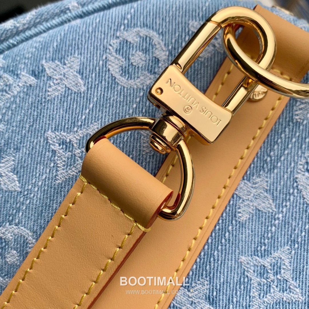 Louis Vuitton Keepall Bandoulière 45 M25334 Monogram Denim Canvas Travel Bag 루이비통 키폴 반둘리에 45 모노그램 데님 캔버스 여행가방 45cm 6