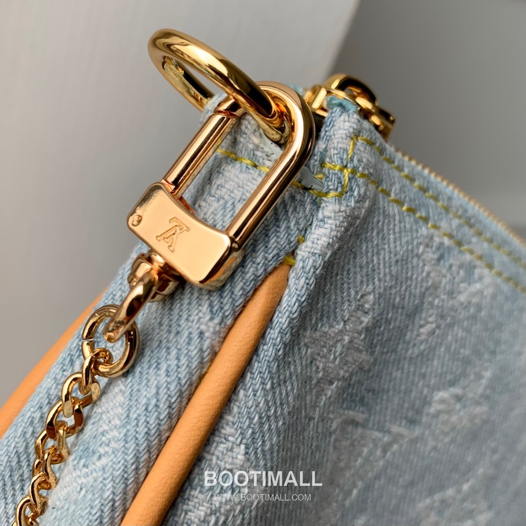 Louis Vuitton Mini Pochette Accessoires M82960 Monogram Denim Canvas Clutch Bag 루이비통 미니 포쉐트 액세수아르 모노그램 데님 캔버스 클러치백 15.5cm 4