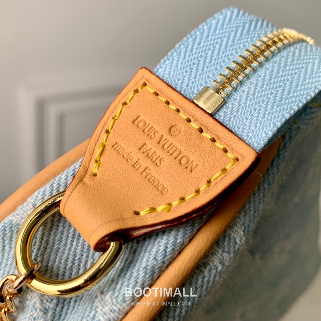 Louis Vuitton Mini Pochette Accessoires M82960 Monogram Denim Canvas Clutch Bag 루이비통 미니 포쉐트 액세수아르 모노그램 데님 캔버스 클러치백 15.5cm 6