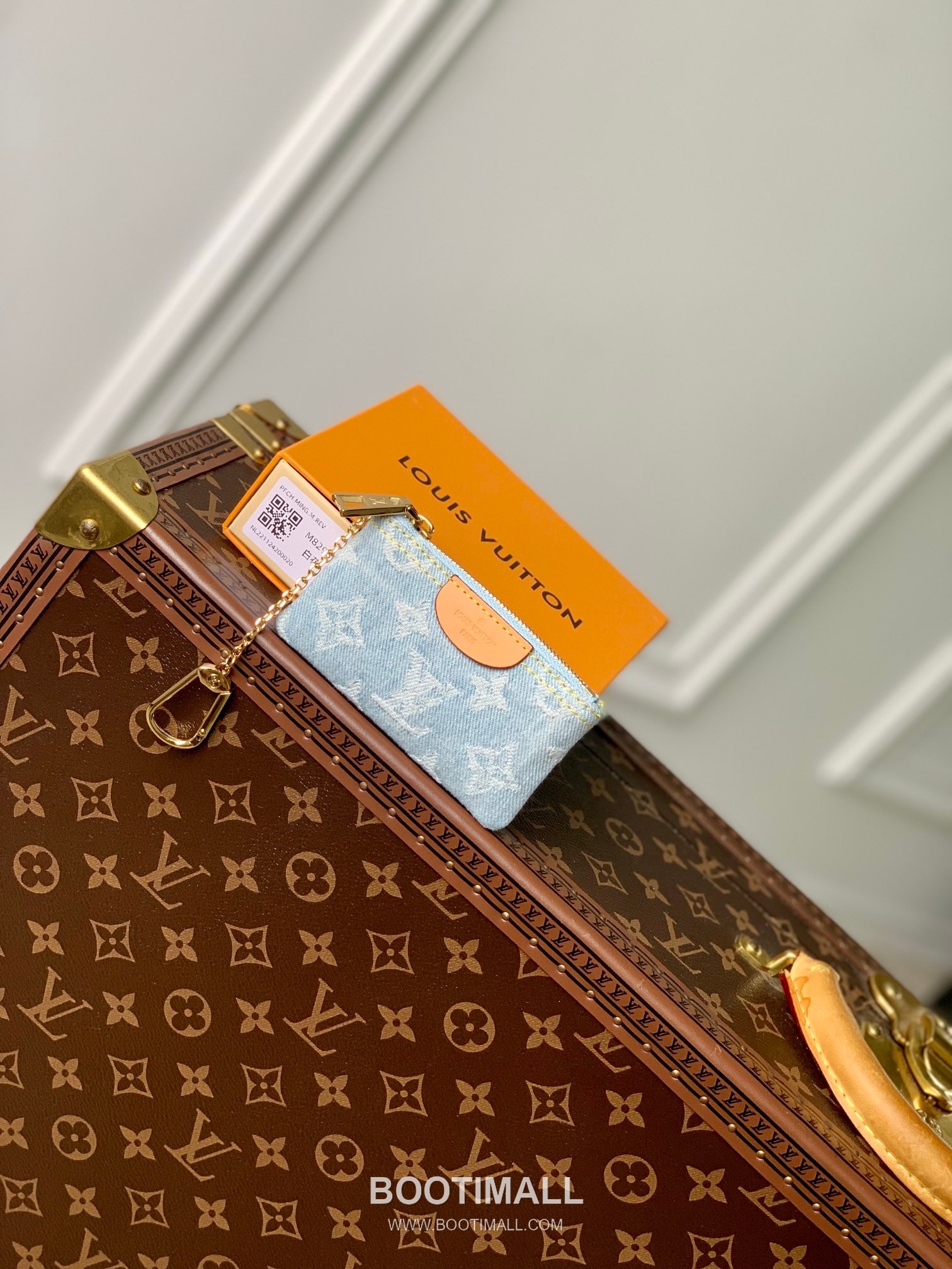 Louis Vuitton Key Pouch M82961 Monogram Denim Canvas Coin Wallet 루이비통 키 파우치 모노그램 데님 캔버스 동전지갑 12cm 1