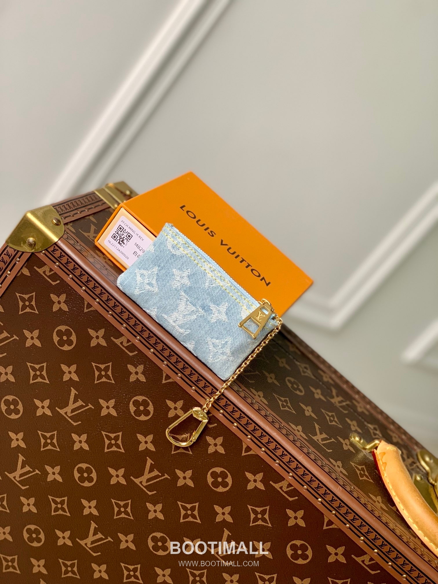 Louis Vuitton Key Pouch M82961 Monogram Denim Canvas Coin Wallet 루이비통 키 파우치 모노그램 데님 캔버스 동전지갑 12cm 2