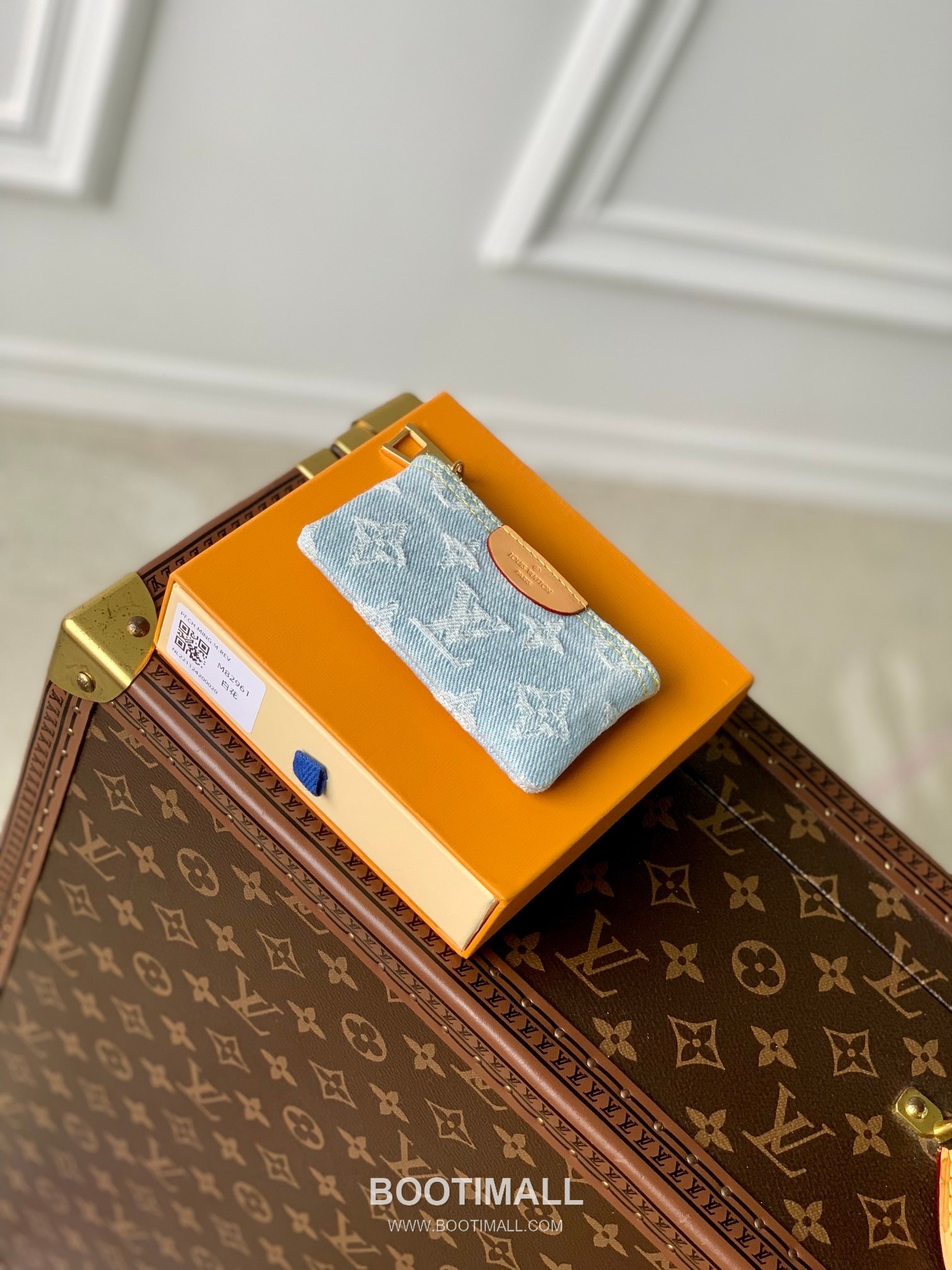 Louis Vuitton Key Pouch M82961 Monogram Denim Canvas Coin Wallet 루이비통 키 파우치 모노그램 데님 캔버스 동전지갑 12cm 4