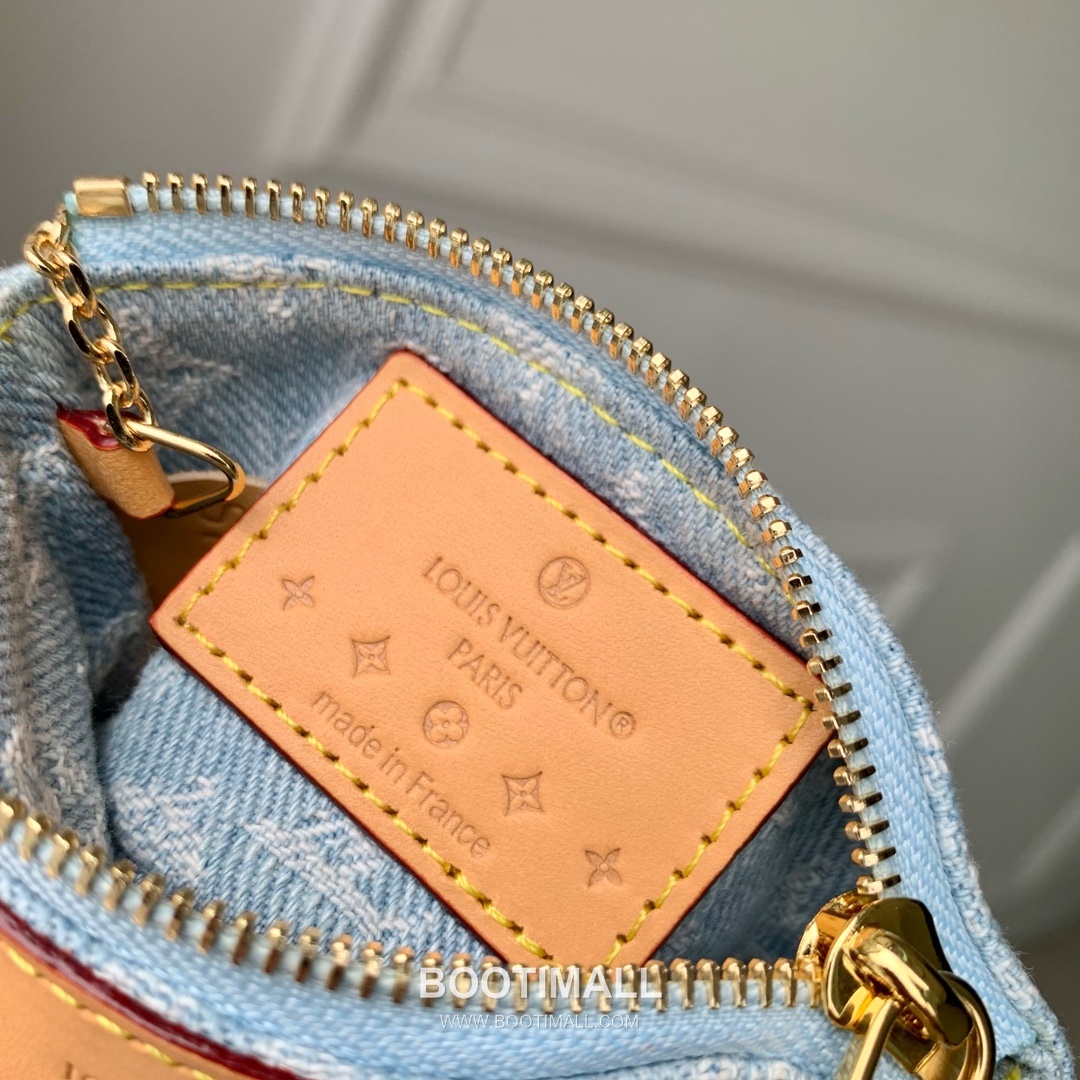 Louis Vuitton Key Pouch M82961 Monogram Denim Canvas Coin Wallet 루이비통 키 파우치 모노그램 데님 캔버스 동전지갑 12cm 8