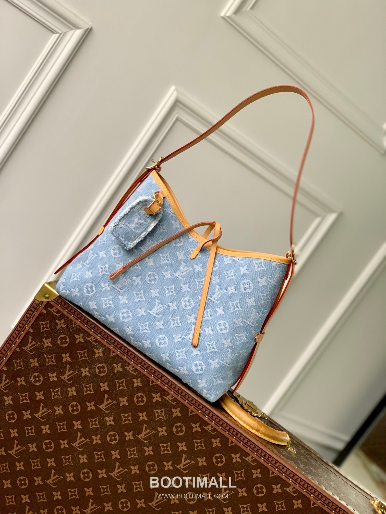 Louis Vuitton Carryall BB M11462 Monogram Denim Canvas Shoulder Bag 루이비통 캐리올 BB 모노그램 데님 캔버스 숄더백 29cm 1