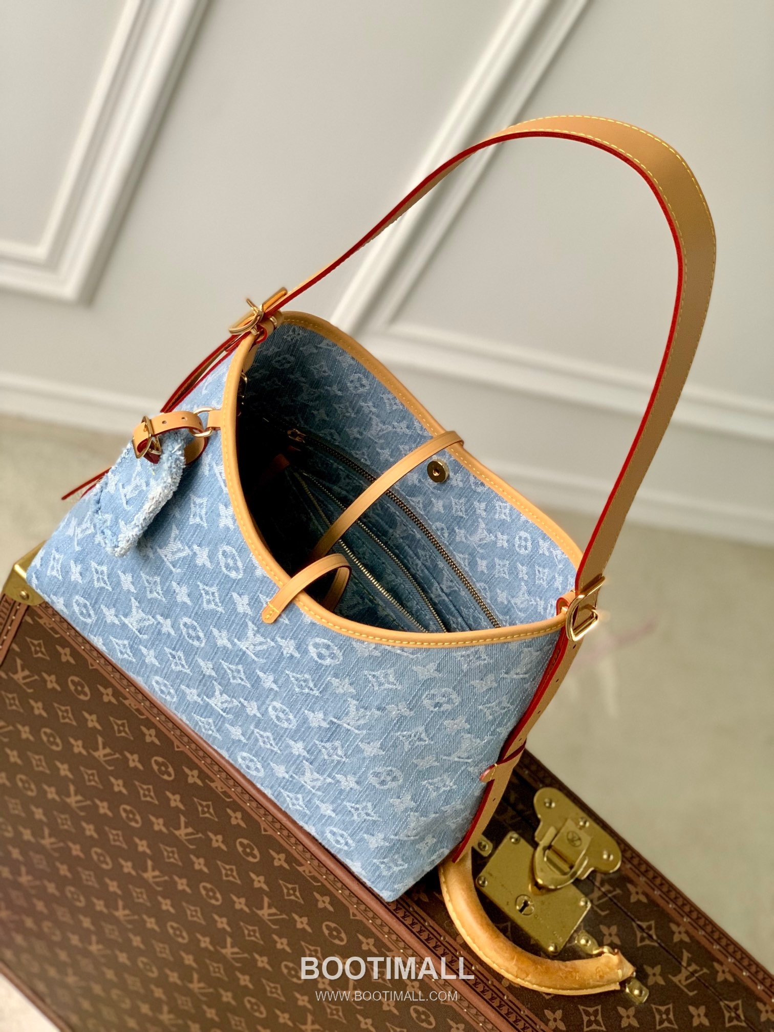 Louis Vuitton Carryall BB M11462 Monogram Denim Canvas Shoulder Bag 루이비통 캐리올 BB 모노그램 데님 캔버스 숄더백 29cm 9