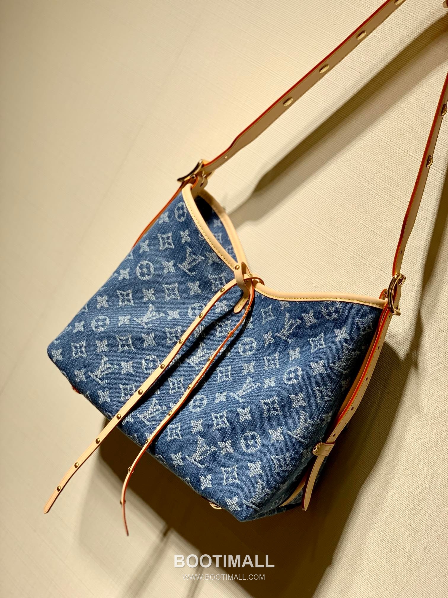 Louis Vuitton Carryall MM M46855 Monogram Denim Canvas Shoulder Bag 루이비통 캐리올 MM 모노그램 데님 캔버스 숄더백 29cm 3