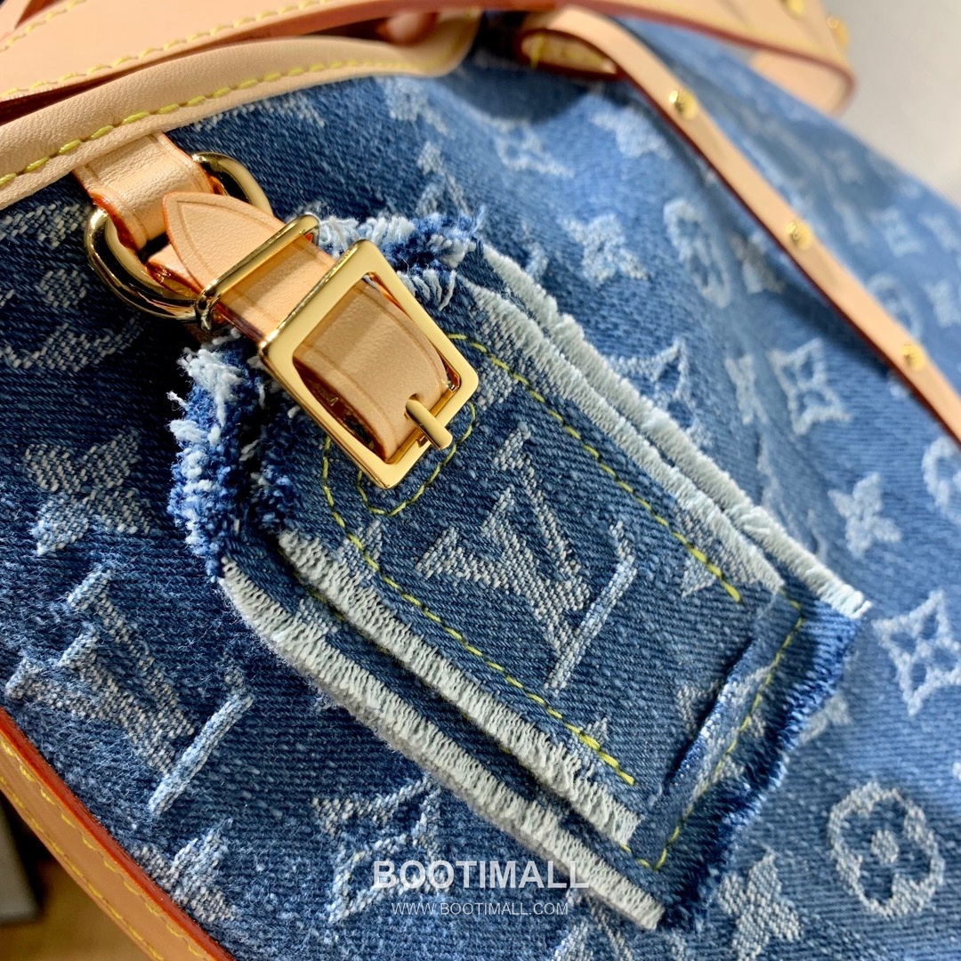 Louis Vuitton Carryall MM M46855 Monogram Denim Canvas Shoulder Bag 루이비통 캐리올 MM 모노그램 데님 캔버스 숄더백 29cm 7