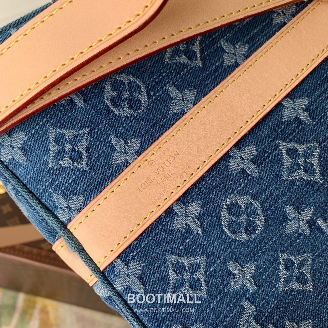 Louis Vuitton Keepall Bandoulière 45 M24315 Monogram Denim Canvas Travel Bag 루이비통 키폴 반둘리에 45 모노그램 데님 캔버스 여행가방 45cm 7
