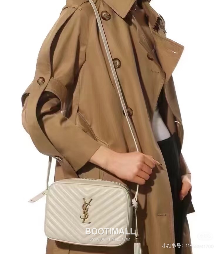 Saint Laurent Lou Camera Bag Calfskin Leather Shoulder Bag 생로랑 루 카메라백 카프스킨 가죽 숄더백 23cm 3