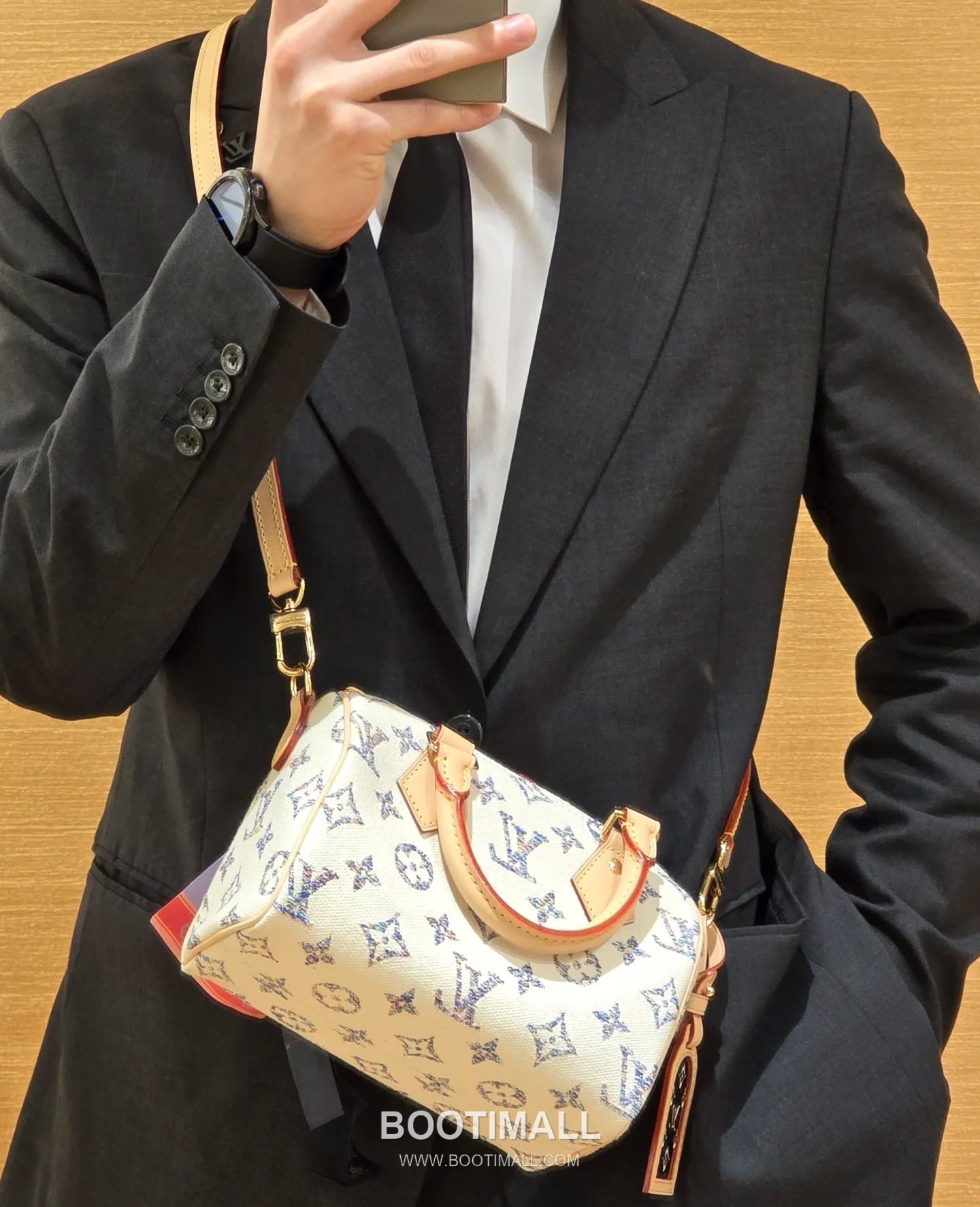 Louis Vuitton Speedy Bandoulière 20 M24709 Monogram Jacquard Textile Bag 루이비통 스피디 반둘리에 20 모노그램 자카드 텍스타일 백 20.5cm 2