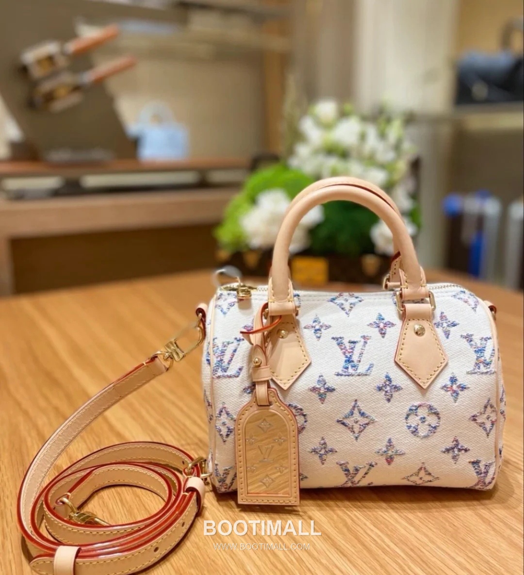Louis Vuitton Speedy Bandoulière 20 M24709 Monogram Jacquard Textile Bag 루이비통 스피디 반둘리에 20 모노그램 자카드 텍스타일 백 20.5cm 4