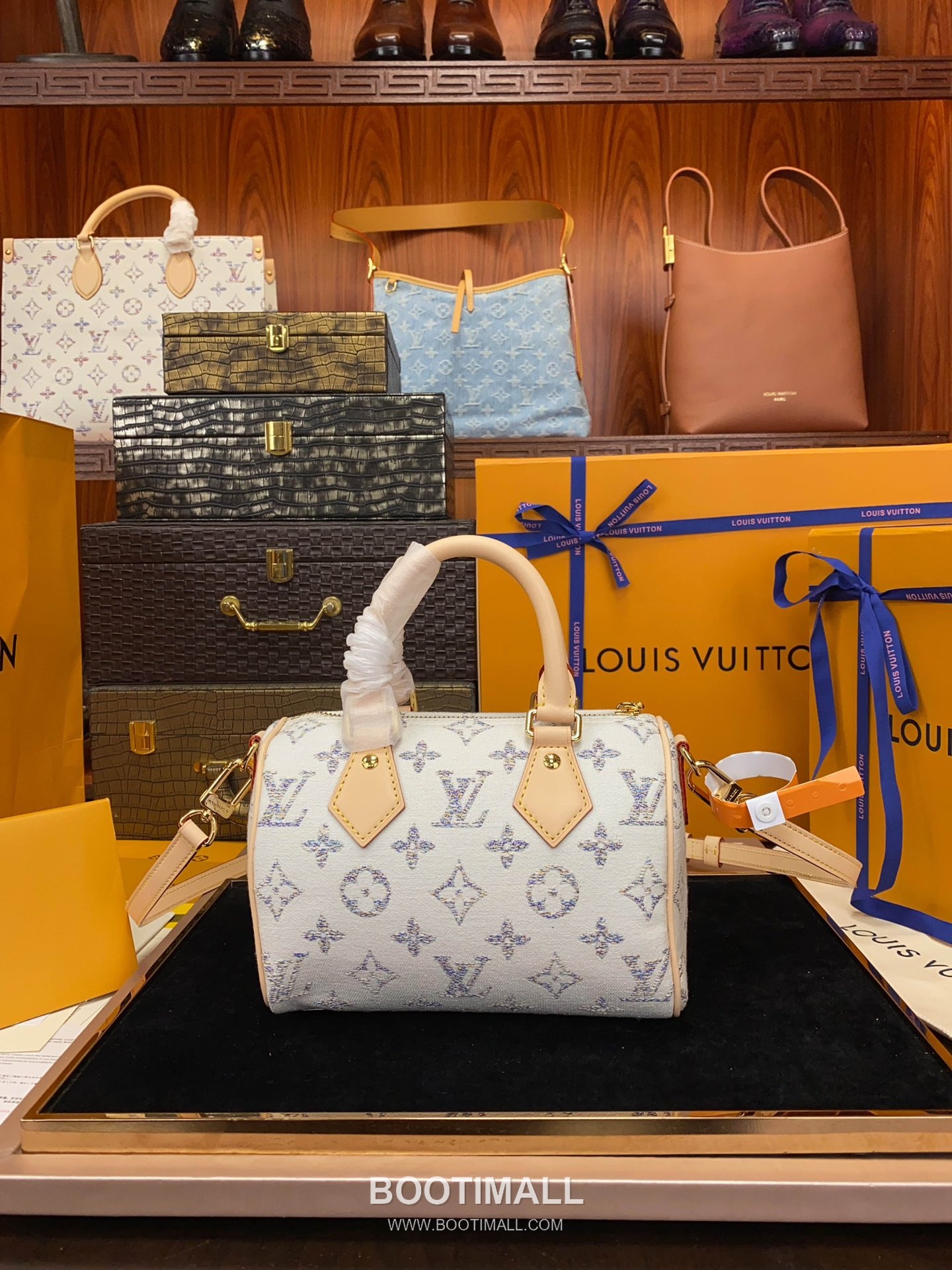 Louis Vuitton Speedy Bandoulière 20 M24709 Monogram Jacquard Textile Bag 루이비통 스피디 반둘리에 20 모노그램 자카드 텍스타일 백 20.5cm 13
