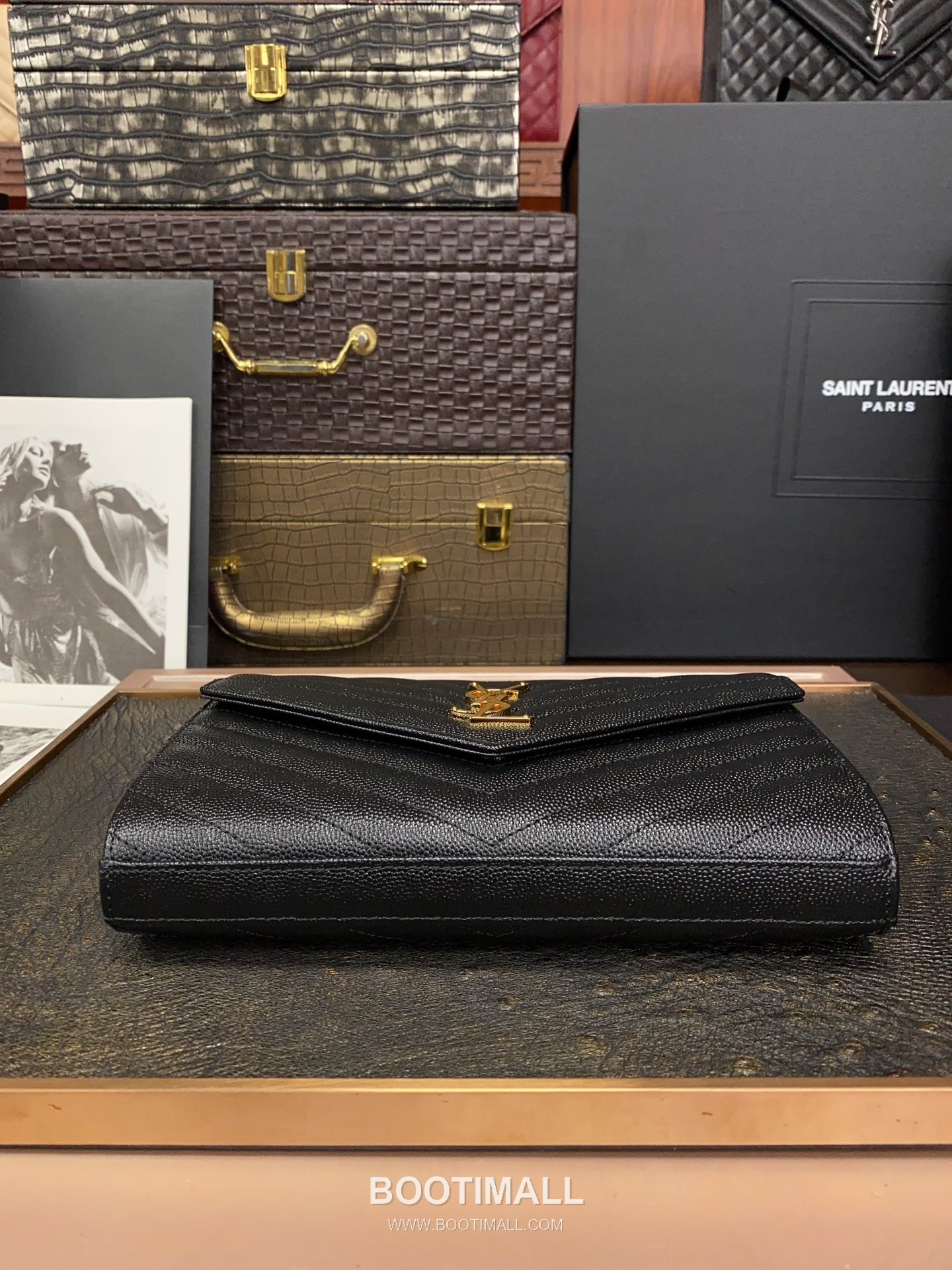 Saint Laurent Chain Wallet 377828 Calfskin Leather Quilted Wallet 생로랑 체인 월렛 카프스킨 가죽 퀼팅 지갑 22.5cm 4