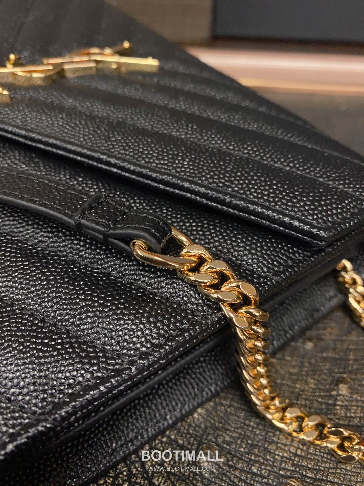 Saint Laurent Chain Wallet 377828 Calfskin Leather Quilted Wallet 생로랑 체인 월렛 카프스킨 가죽 퀼팅 지갑 22.5cm 6