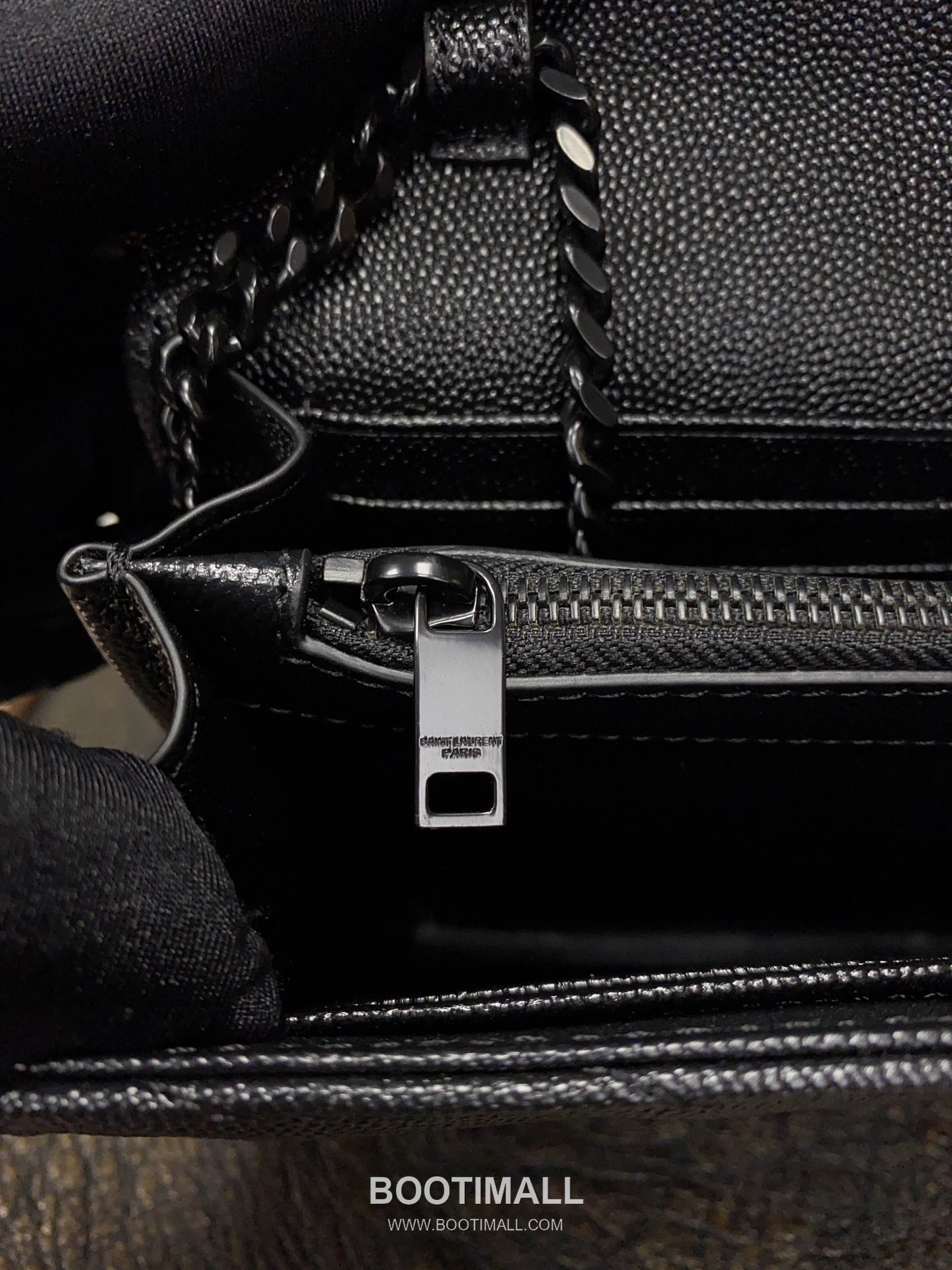 Saint Laurent Chain Wallet 377828 Calfskin Leather Quilted Wallet 생로랑 체인 월렛 카프스킨 가죽 퀼팅 지갑 22.5cm 7