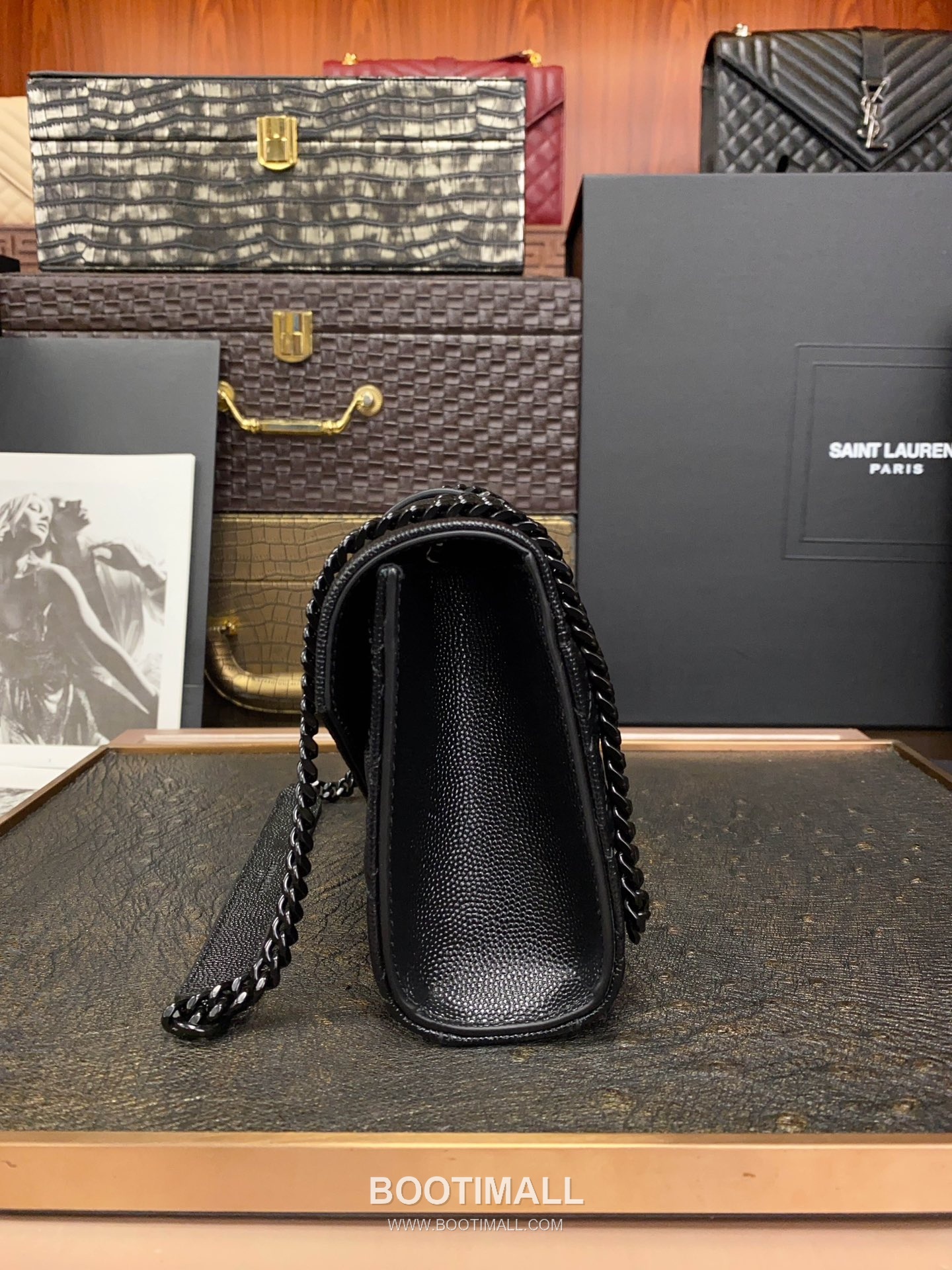 Saint Laurent Envelope Small 526286 Grained Calfskin Quilted Chain Bag 생로랑 엔벨로프 스몰 그레인 카프스킨 퀼팅 체인백 21cm 2