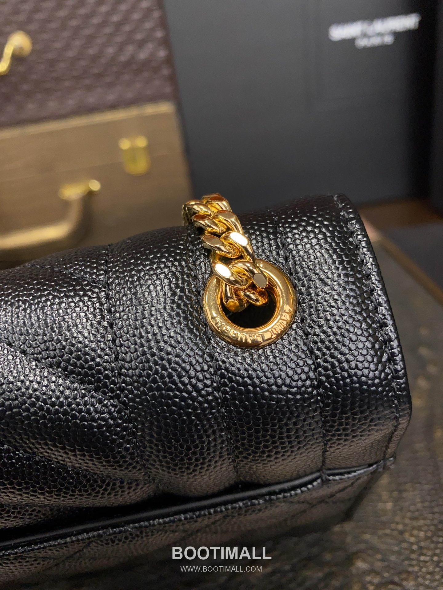 Saint Laurent Envelope Small 526286 Grained Calfskin Quilted Chain Bag 생로랑 엔벨로프 스몰 그레인 카프스킨 퀼팅 체인백 21cm 6