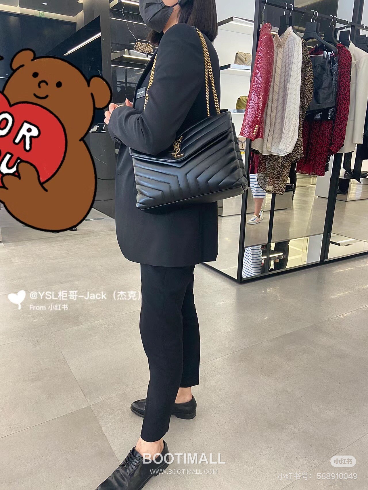 Saint Laurent Envelope Medium 392288 Smooth Calfskin Quilted Chain Bag 생로랑 엔벨로프 미디움 스무스 카프스킨 퀼팅 체인백 32cm 5