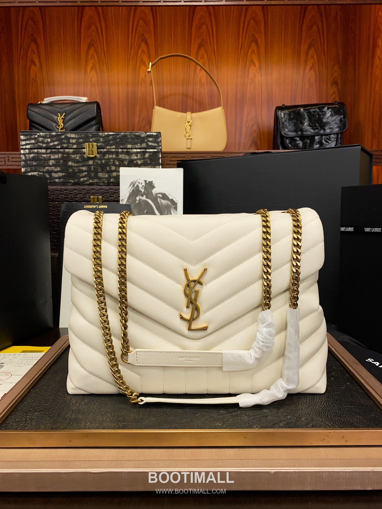 Saint Laurent Envelope Medium 392288 Smooth Calfskin Quilted Chain Bag 생로랑 엔벨로프 미디움 스무스 카프스킨 퀼팅 체인백 32cm 9