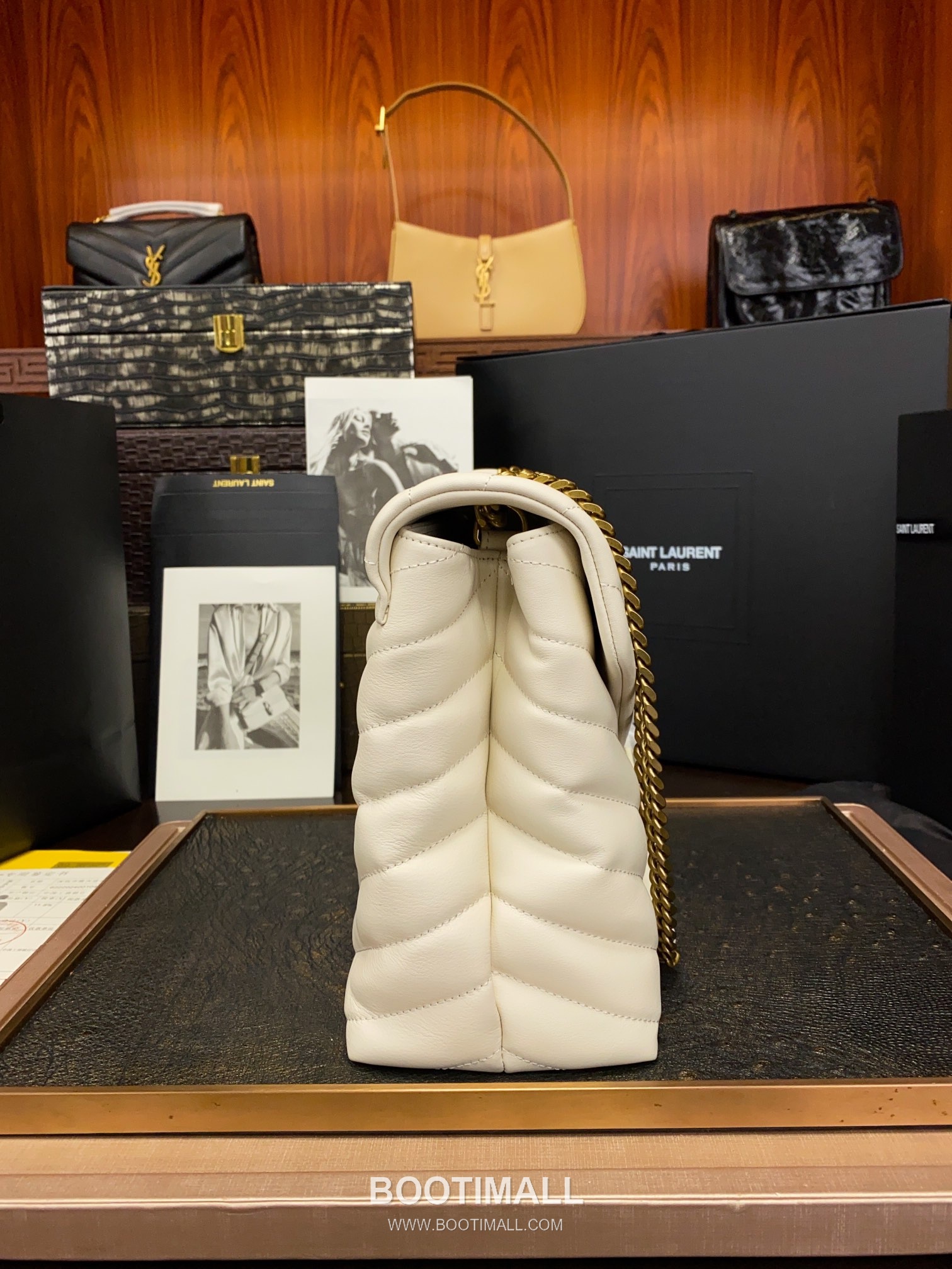 Saint Laurent Envelope Medium 392288 Smooth Calfskin Quilted Chain Bag 생로랑 엔벨로프 미디움 스무스 카프스킨 퀼팅 체인백 32cm 10