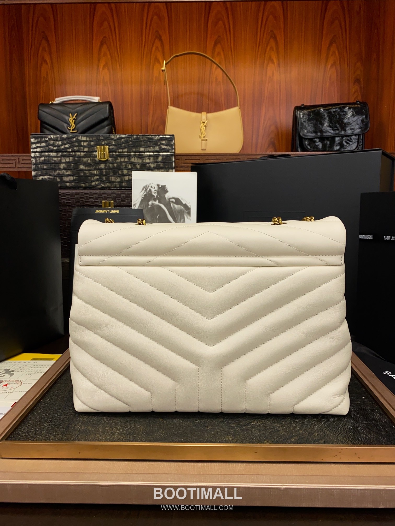 Saint Laurent Envelope Medium 392288 Smooth Calfskin Quilted Chain Bag 생로랑 엔벨로프 미디움 스무스 카프스킨 퀼팅 체인백 32cm 11