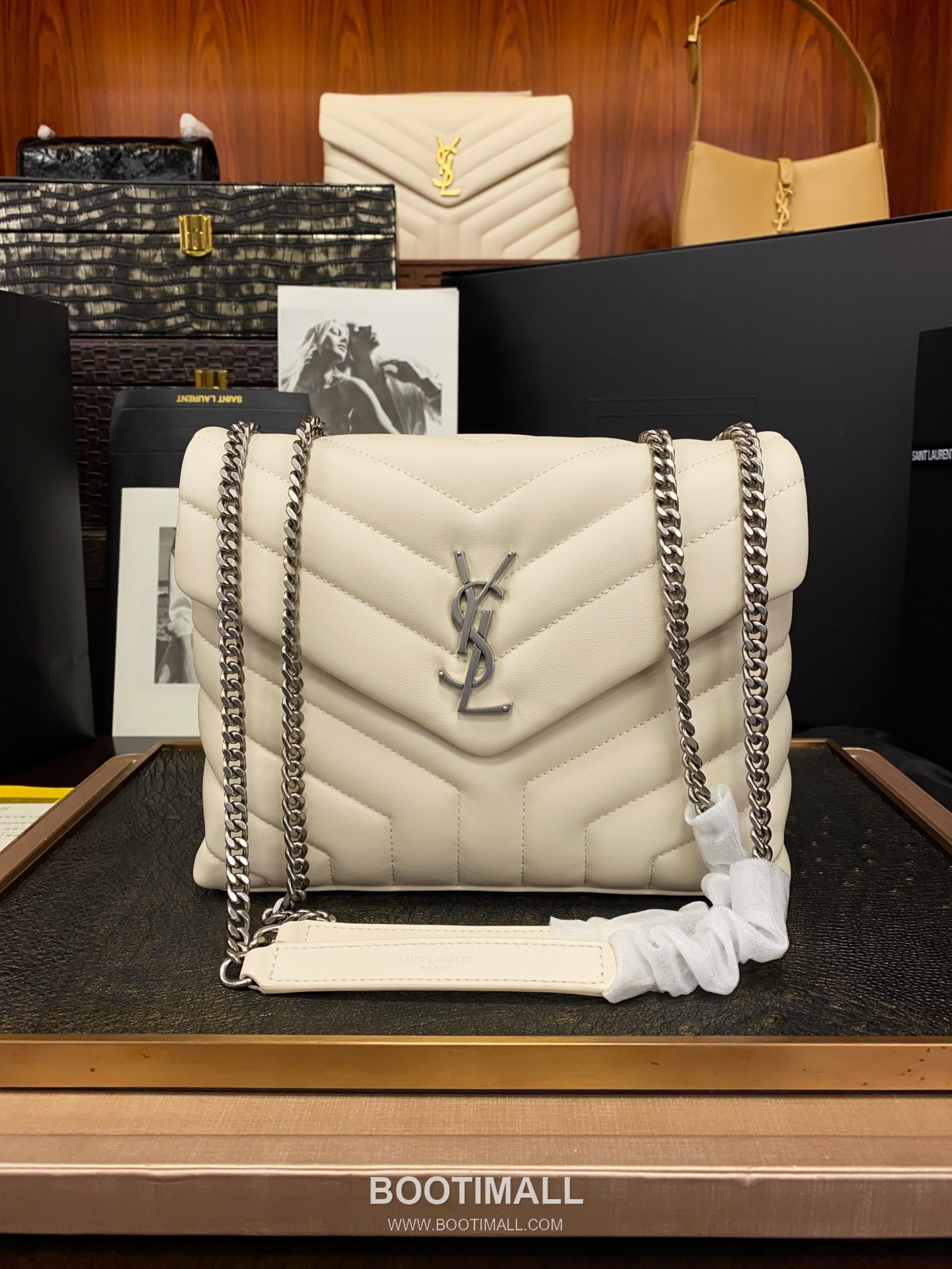 Saint Laurent Envelope Medium 494699 Smooth Calfskin Quilted Chain Bag 생로랑 엔벨로프 미디움 스무스 카프스킨 퀼팅 체인백 23cm 1