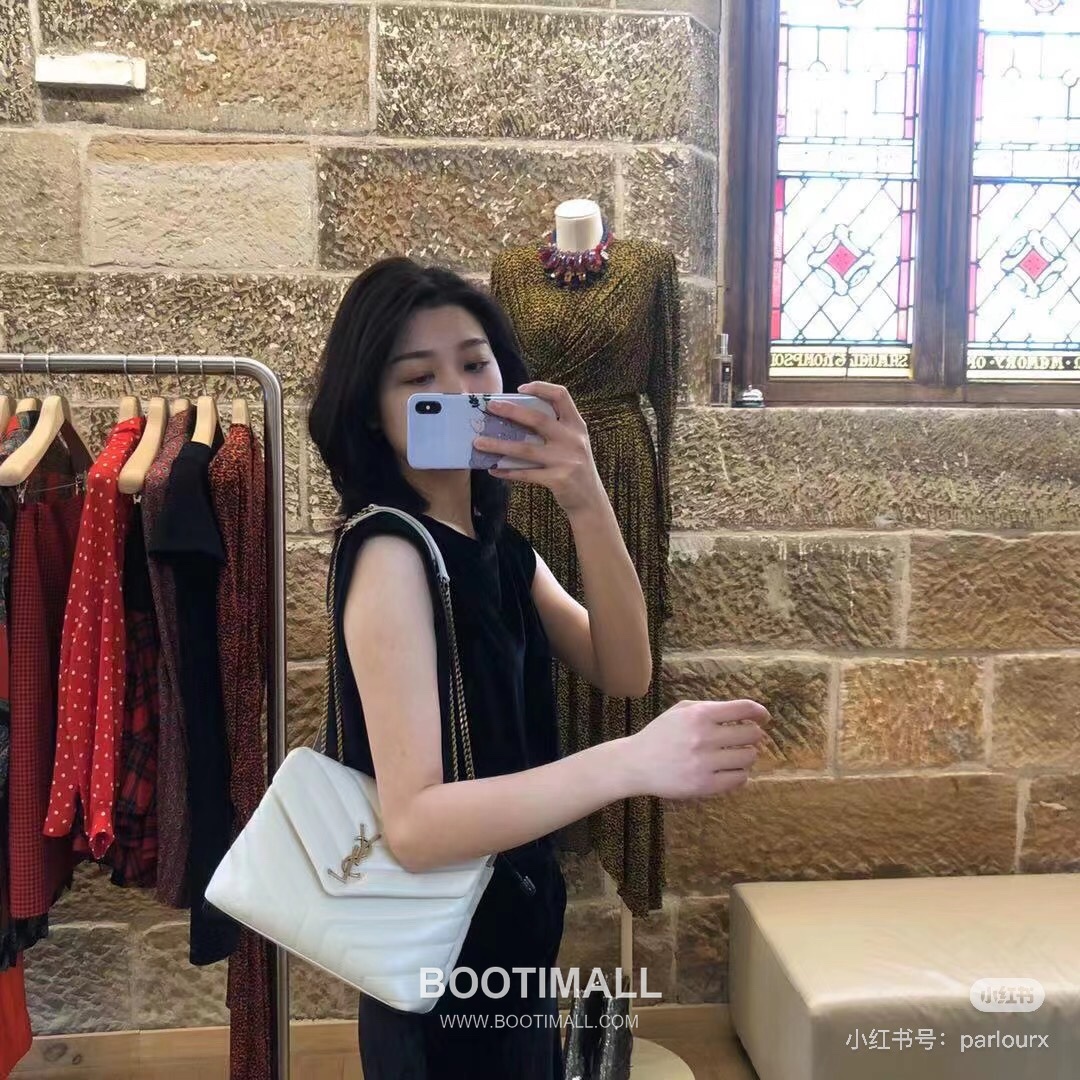 Saint Laurent Envelope Medium 494699 Smooth Calfskin Quilted Chain Bag 생로랑 엔벨로프 미디움 스무스 카프스킨 퀼팅 체인백 23cm 14