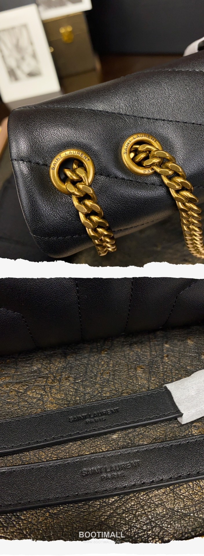 Saint Laurent Envelope Medium 494699 Smooth Calfskin Quilted Chain Bag 생로랑 엔벨로프 미디움 스무스 카프스킨 퀼팅 체인백 23cm 6