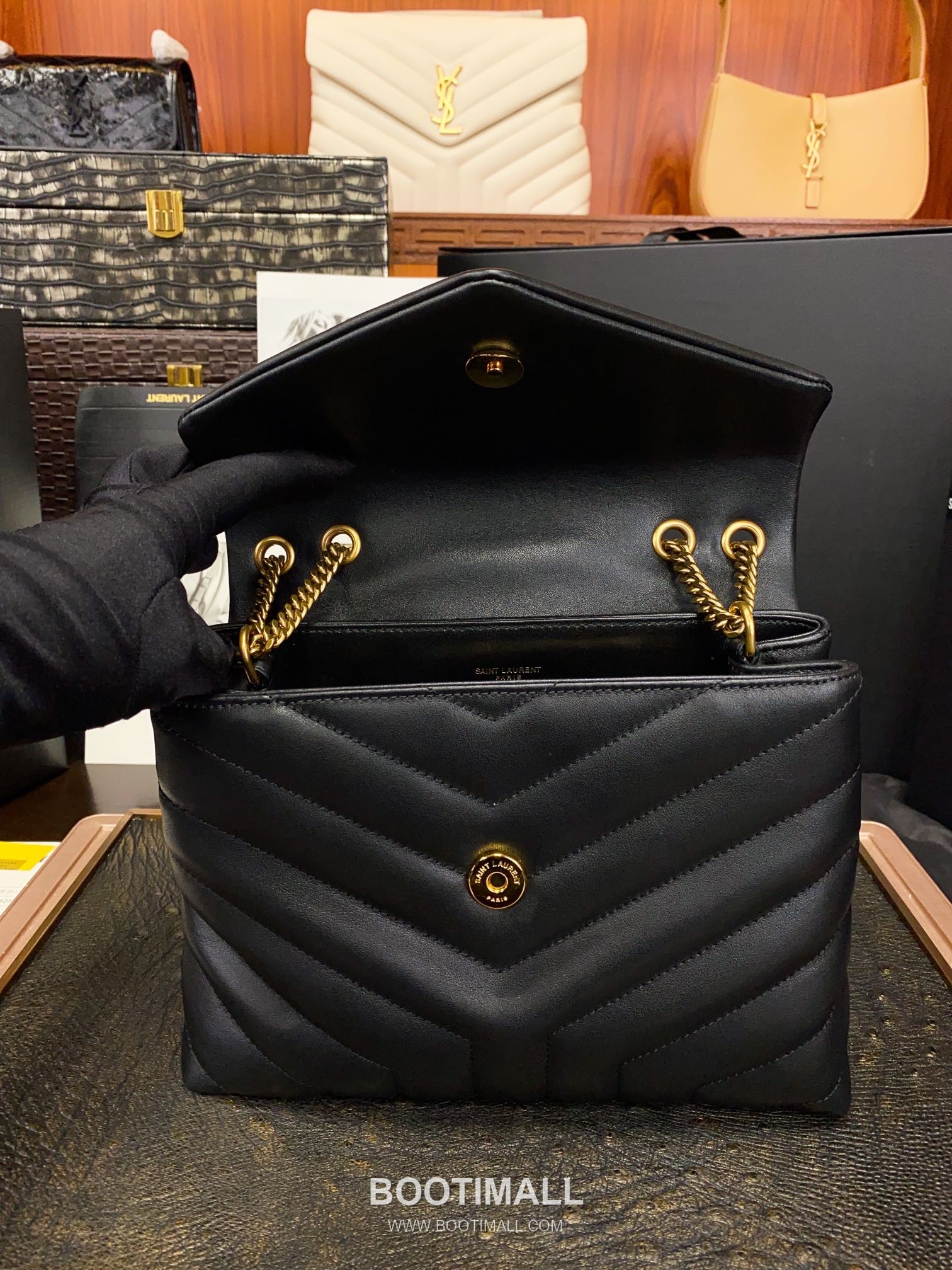 Saint Laurent Envelope Medium 494699 Smooth Calfskin Quilted Chain Bag 생로랑 엔벨로프 미디움 스무스 카프스킨 퀼팅 체인백 23cm 7