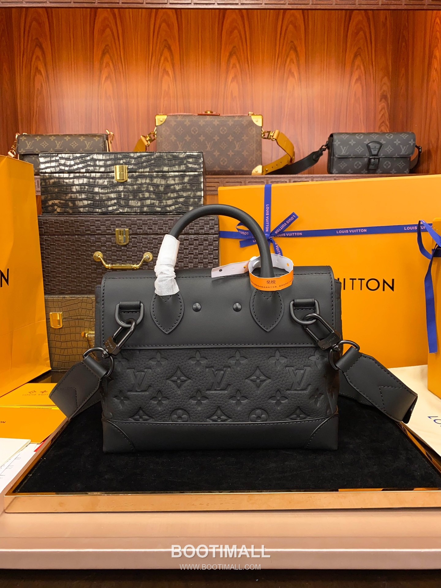 Louis Vuitton Steamer Small M24436 Taurillon Monogram Embossed Leather Bag 루이비통 스티머 스몰 토리옹 모노그램 엠보스 가죽 백 25cm 14