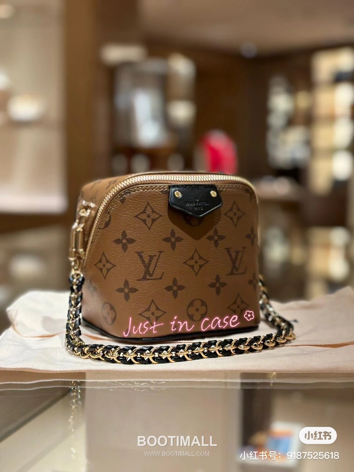 Louis Vuitton Just In Case Bag M47162 Monogram Reverse Canvas Mini Bag 루이비통 저스트 인 케이스 모노그램 리버스 캔버스 미니백 14cm 23