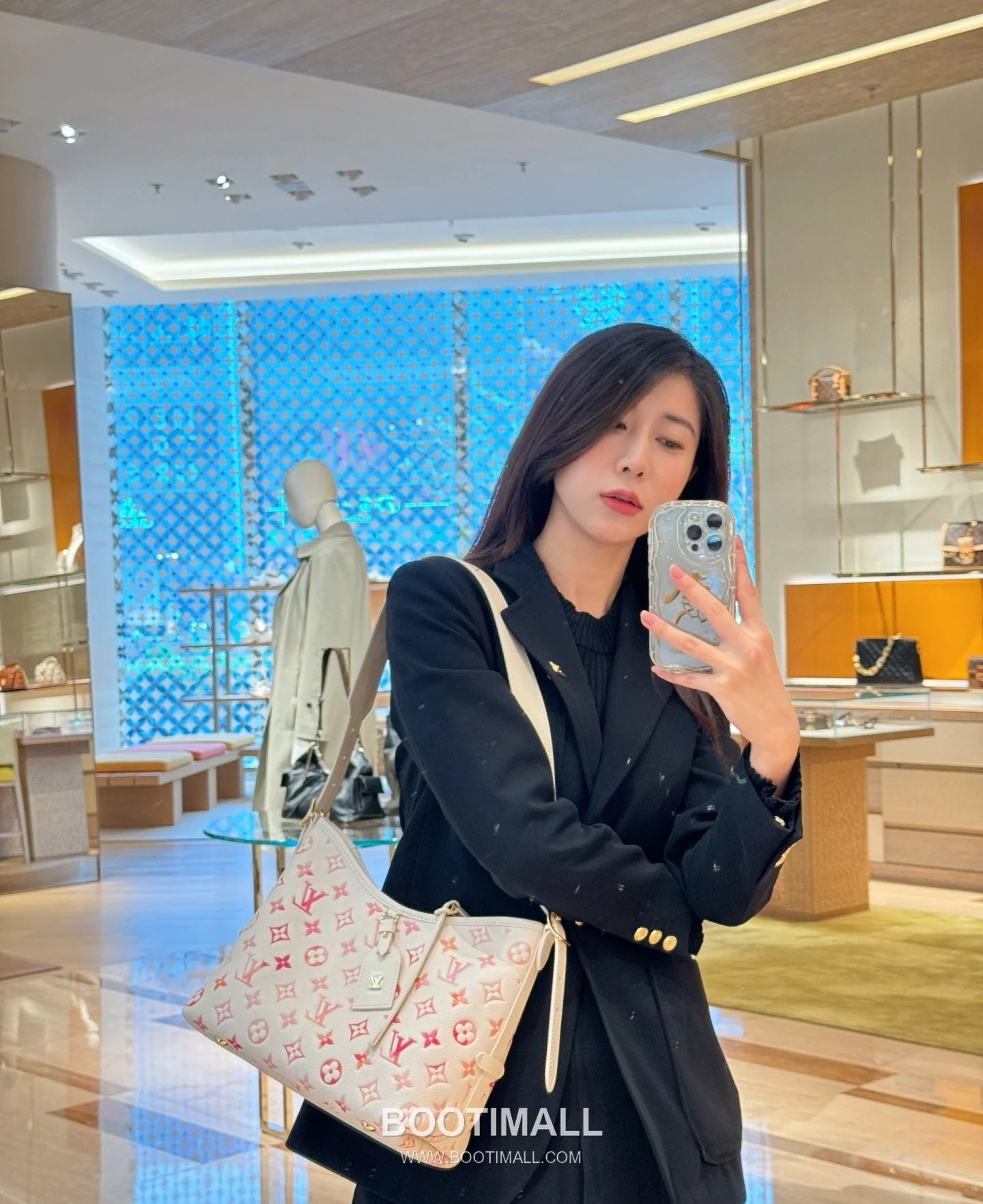 Louis Vuitton CarryAll Small M24652 Monogram Empreinte Leather Tote Bag 루이비통 캐리올 스몰 모노그램 앙프렝뜨 가죽 토트백 29.5cm 4