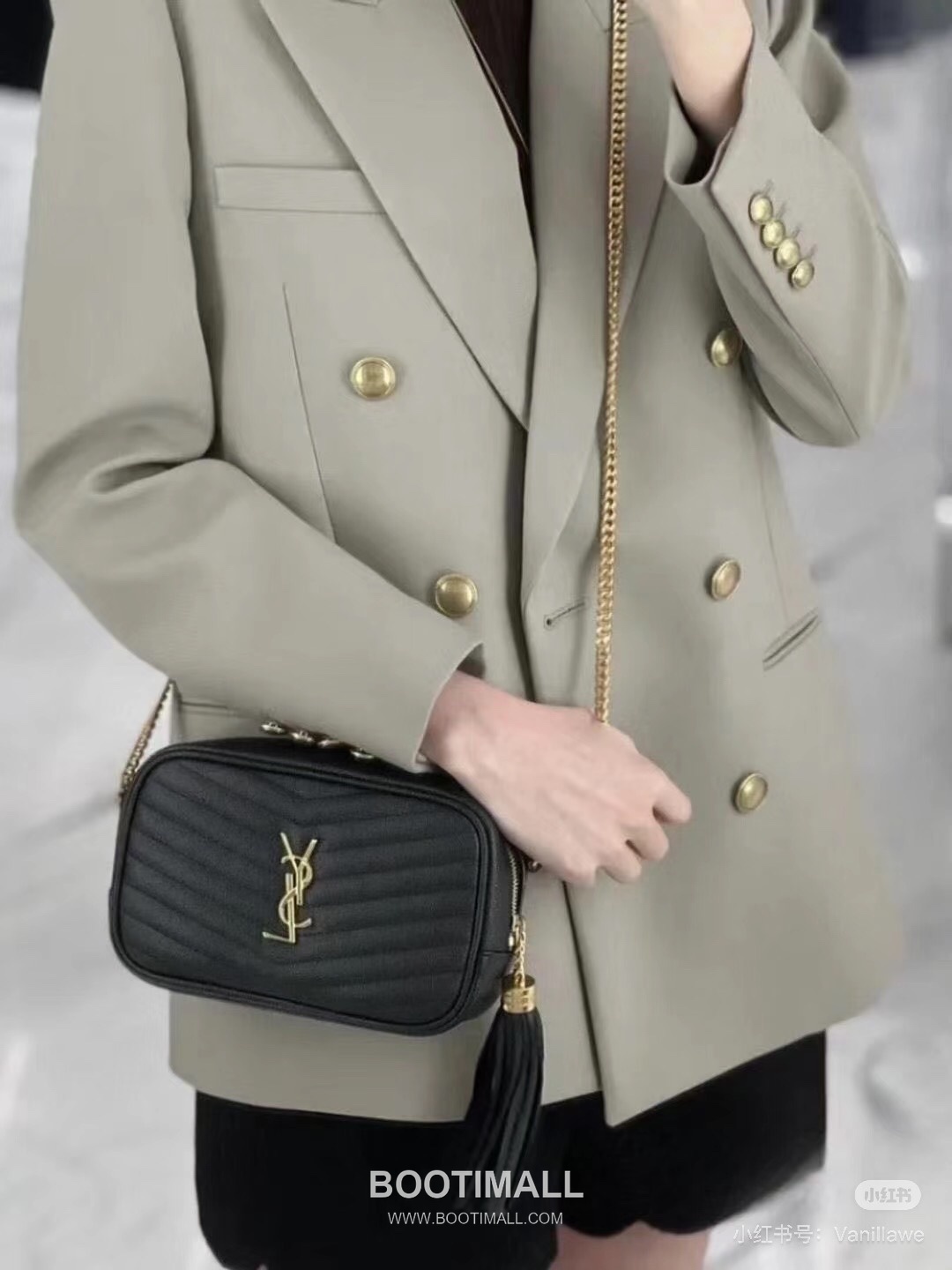 Saint Laurent Lou Camera Bag 612579 Calfskin Leather Shoulder Bag 생로랑 루 카메라백 카프스킨 가죽 숄더백 19cm 3