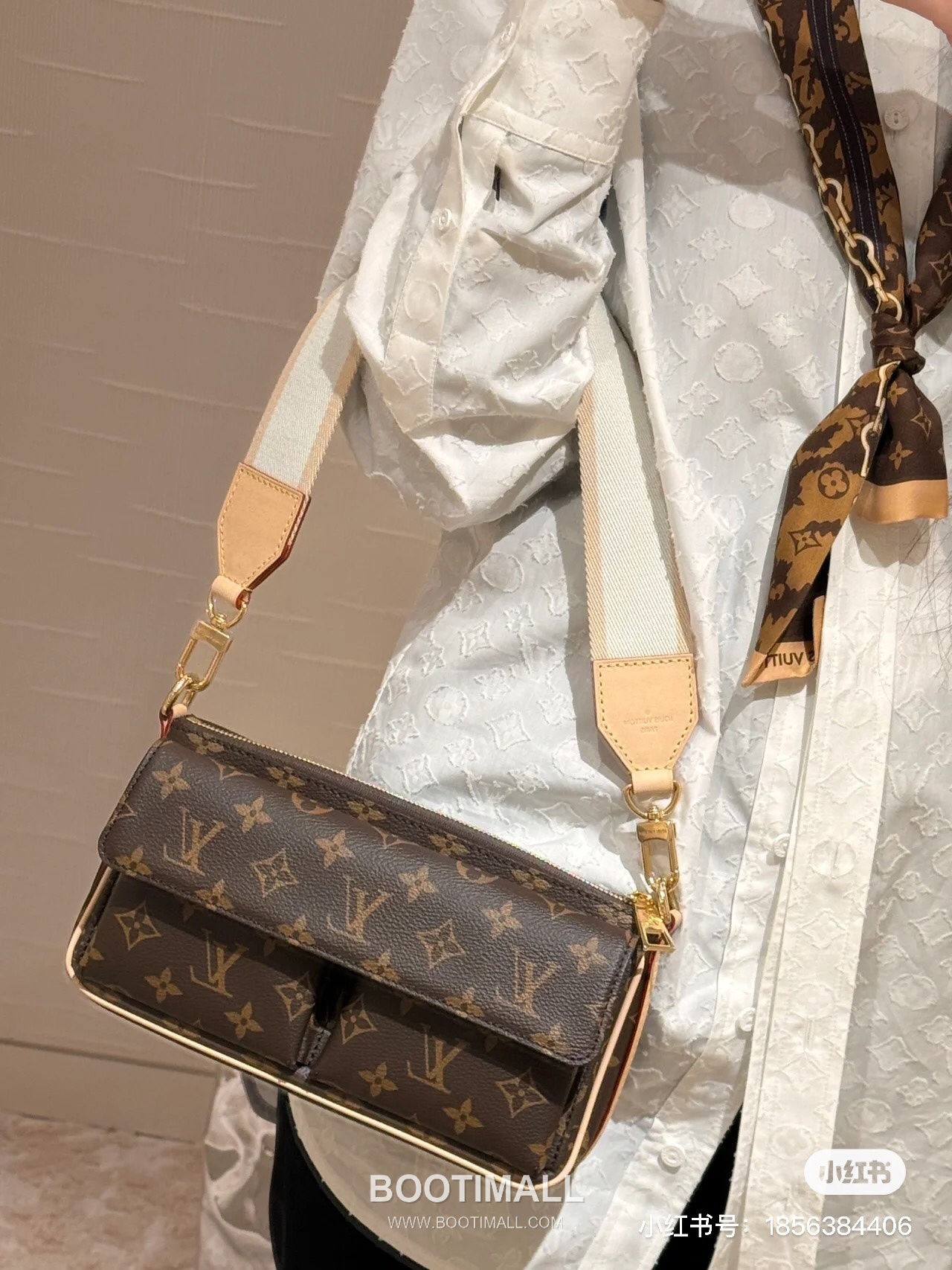 Louis Vuitton Vibe Bag M46999 Monogram Canvas Shoulder Bag 루이비통 바이브 모노그램 캔버스 숄더백 25cm 9