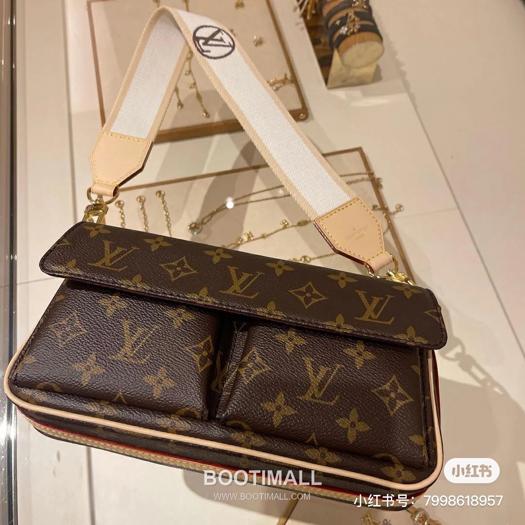 Louis Vuitton Vibe Bag M46999 Monogram Canvas Shoulder Bag 루이비통 바이브 모노그램 캔버스 숄더백 25cm 10