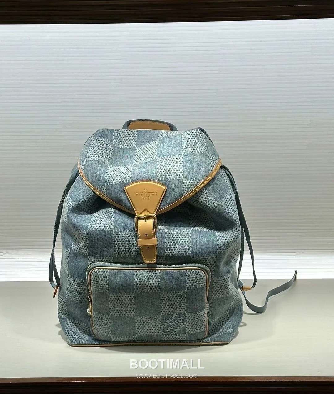 Louis Vuitton Montsouris Backpack N40708 Damier Denim Cotton Canvas Bag 루이비통 몽수리 백팩 다미에 데님 코튼 캔버스 백팩 40cm 3