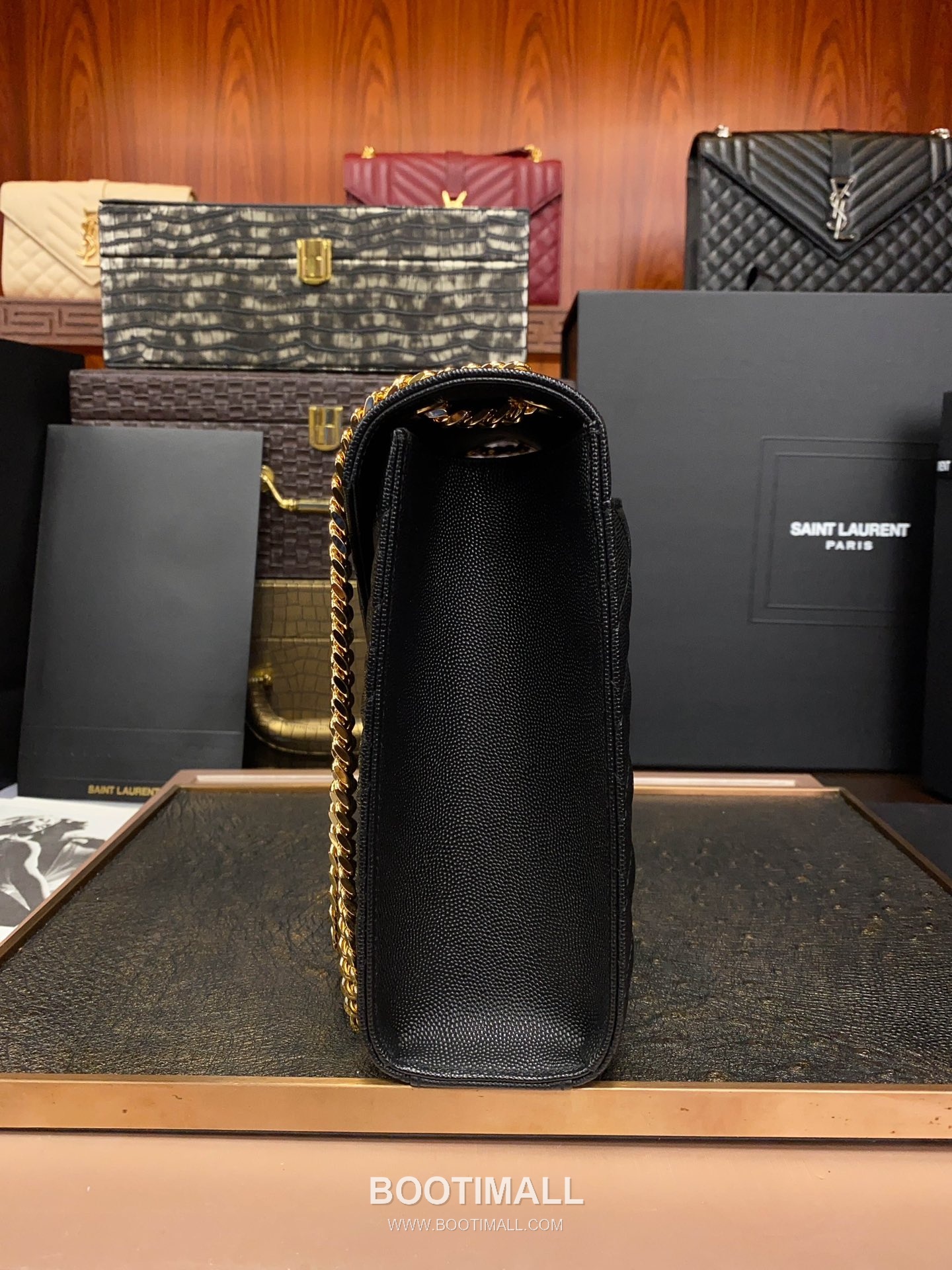 Saint Laurent Envelope Large 487198 Grained Calfskin Quilted Chain Bag 생로랑 엔벨로프 라지 그레인 카프스킨 퀼팅 체인백 31cm 6