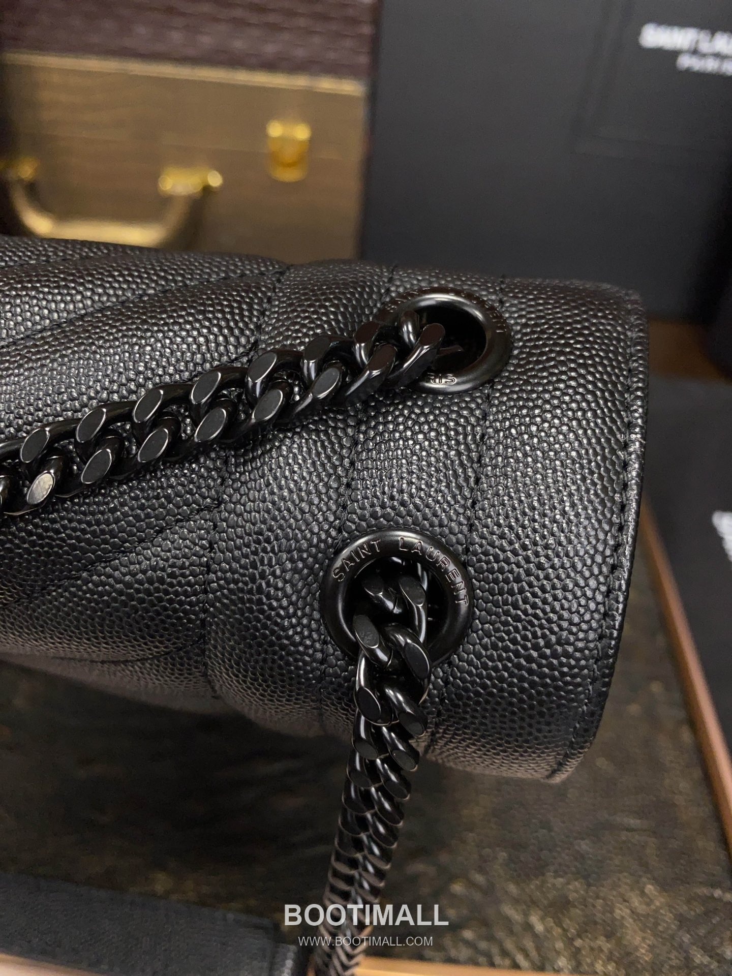 Saint Laurent Envelope Large 487198 Grained Calfskin Quilted Chain Bag 생로랑 엔벨로프 라지 그레인 카프스킨 퀼팅 체인백 31cm 7