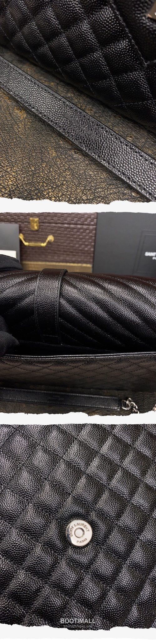 Saint Laurent Envelope Large 487198 Grained Calfskin Quilted Chain Bag 생로랑 엔벨로프 라지 그레인 카프스킨 퀼팅 체인백 31cm 7