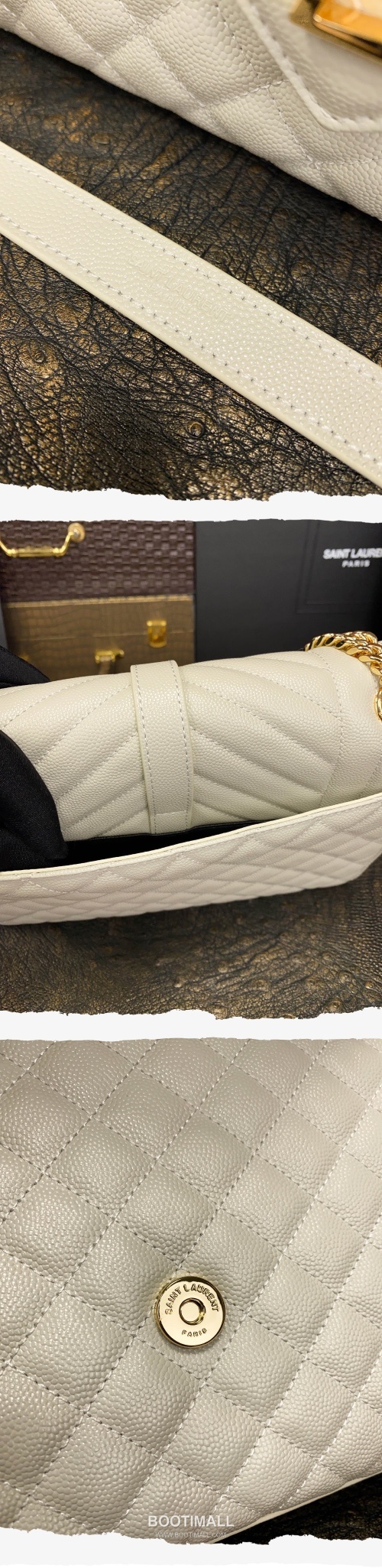 Saint Laurent Envelope Medium 487206 Grained Calfskin Quilted Chain Bag 생로랑 엔벨로프 미디움 그레인 카프스킨 퀼팅 체인백 24cm 7