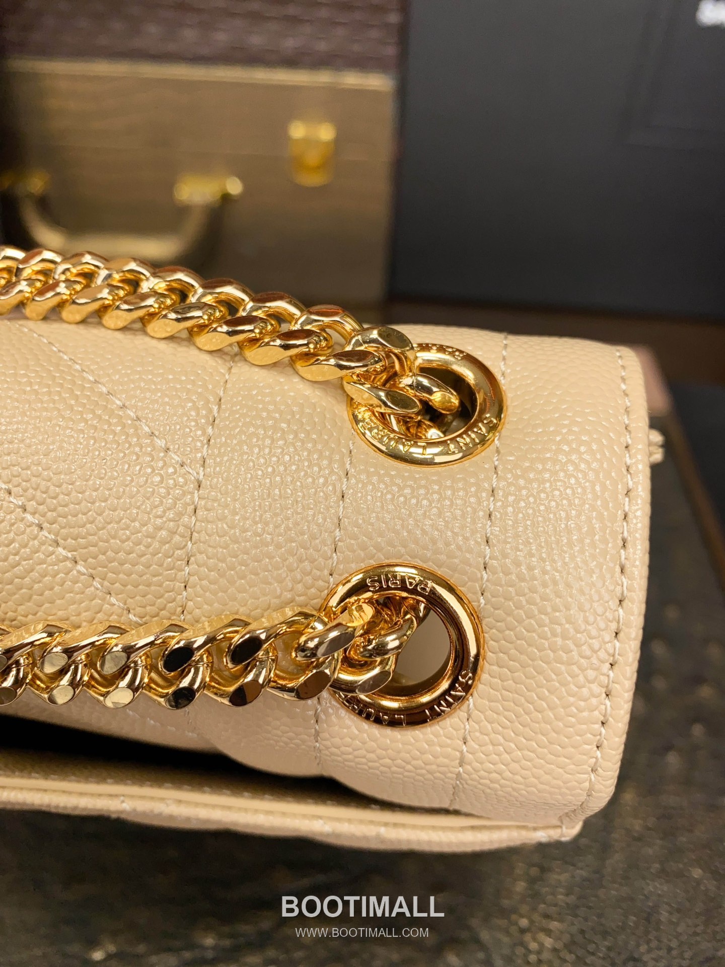 Saint Laurent Envelope Medium 487206 Grained Calfskin Quilted Chain Bag 생로랑 엔벨로프 미디움 그레인 카프스킨 퀼팅 체인백 24cm 6