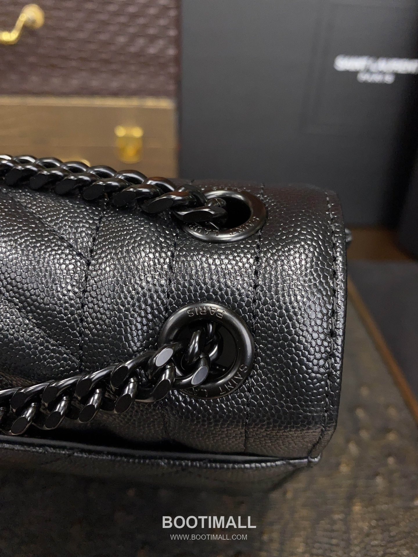 Saint Laurent Envelope Medium 487206 Grained Calfskin Quilted Chain Bag 생로랑 엔벨로프 미디움 그레인 카프스킨 퀼팅 체인백 24cm 6