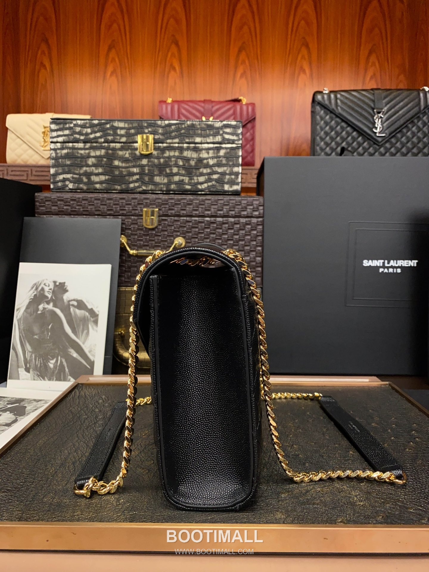 Saint Laurent Envelope Medium 487206 Grained Calfskin Quilted Chain Bag 생로랑 엔벨로프 미디움 그레인 카프스킨 퀼팅 체인백 24cm 2
