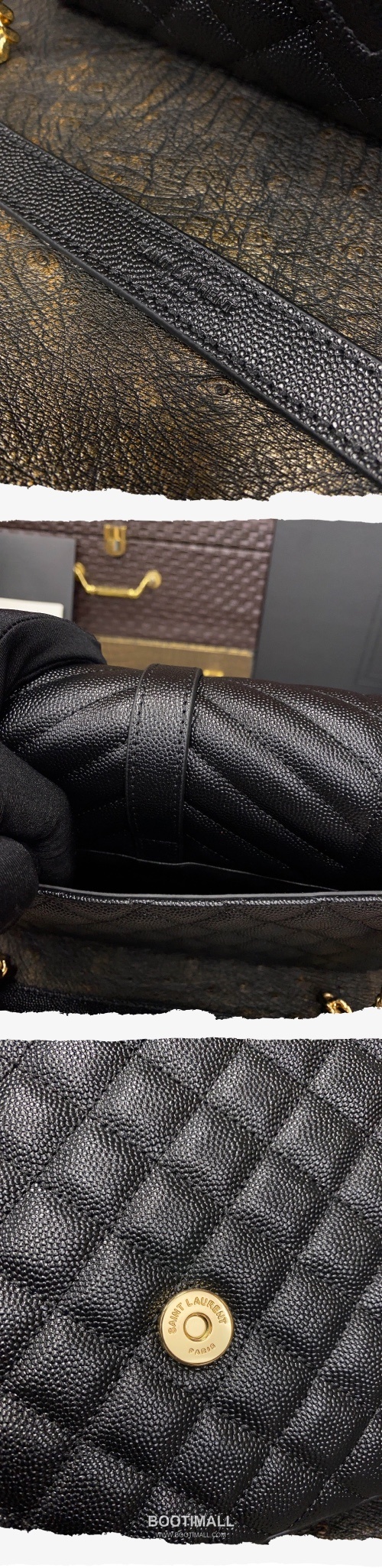 Saint Laurent Envelope Medium 487206 Grained Calfskin Quilted Chain Bag 생로랑 엔벨로프 미디움 그레인 카프스킨 퀼팅 체인백 24cm 6