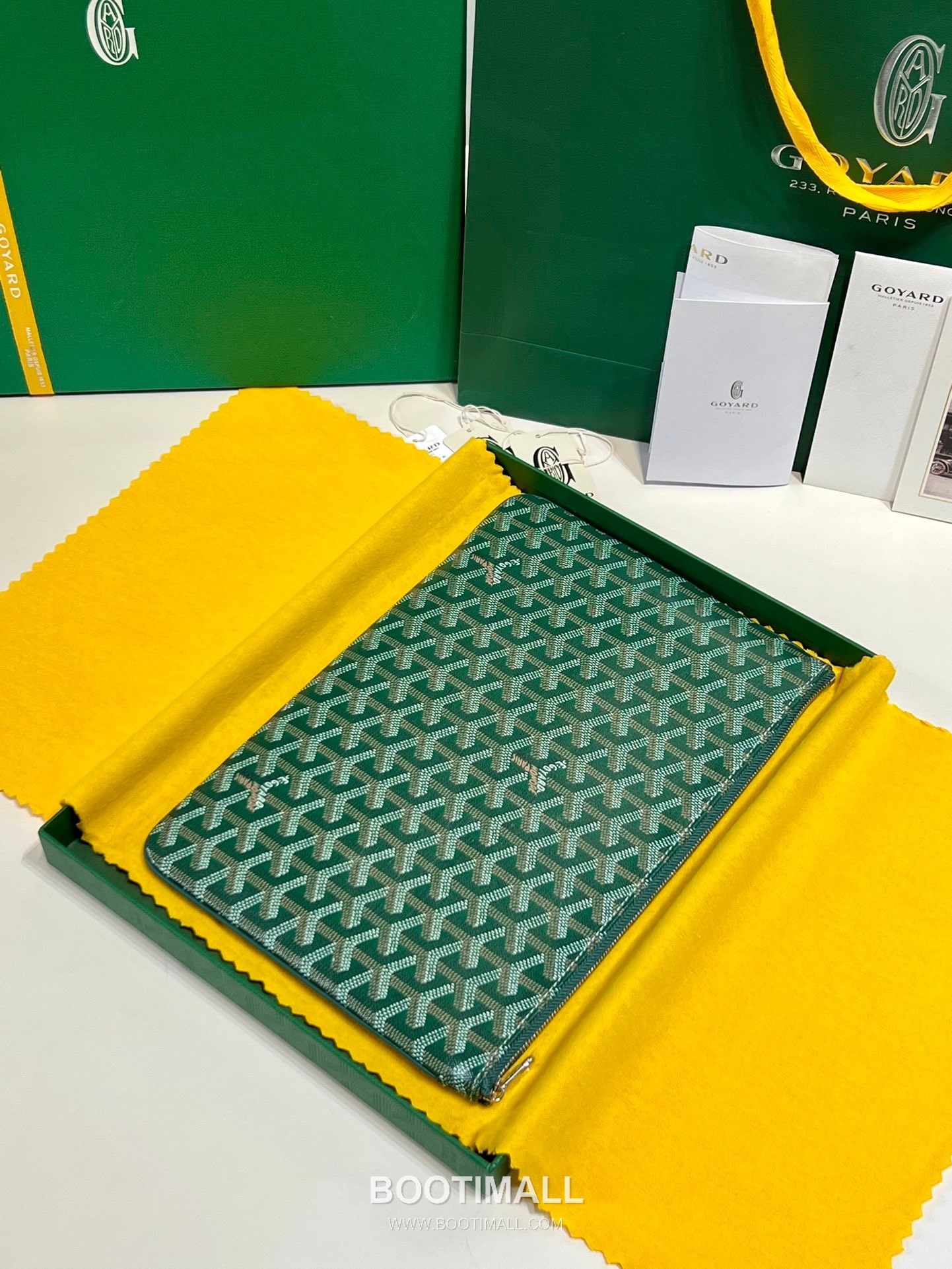 Goyard Goyardine Canvas Zip Clutch Pouch 8012 고야드 고야딘 캔버스 지퍼 클러치 파우치 30cm 2