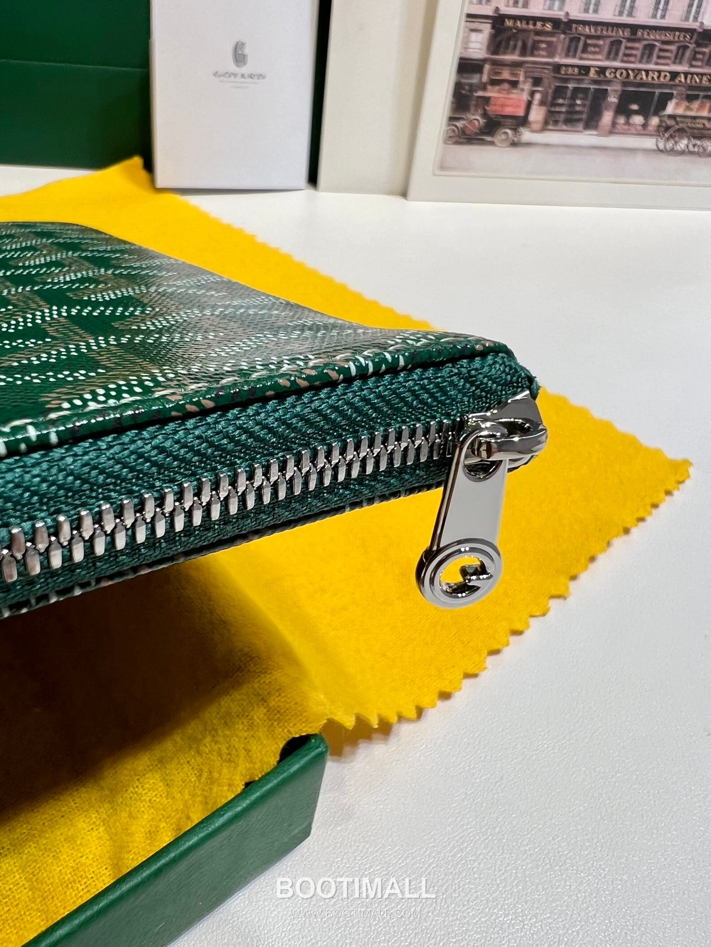 Goyard Goyardine Canvas Zip Clutch Pouch 8012 고야드 고야딘 캔버스 지퍼 클러치 파우치 30cm 7