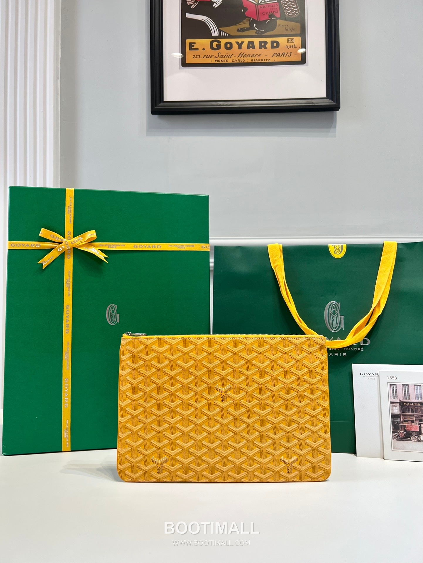 Goyard Goyardine Canvas Zip Clutch Pouch 8012 고야드 고야딘 캔버스 지퍼 클러치 파우치 30cm 1