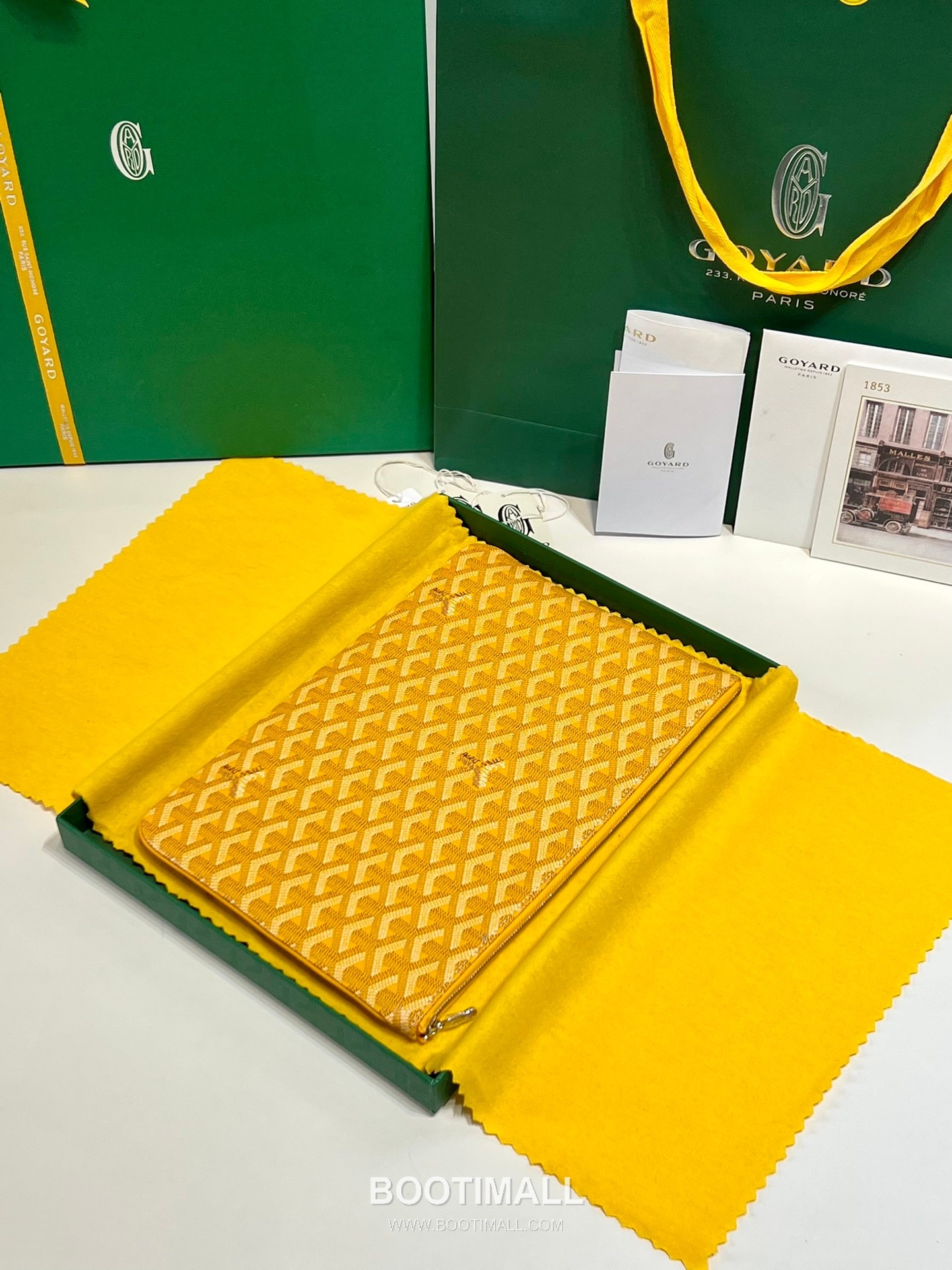 Goyard Goyardine Canvas Zip Clutch Pouch 8012 고야드 고야딘 캔버스 지퍼 클러치 파우치 30cm 2