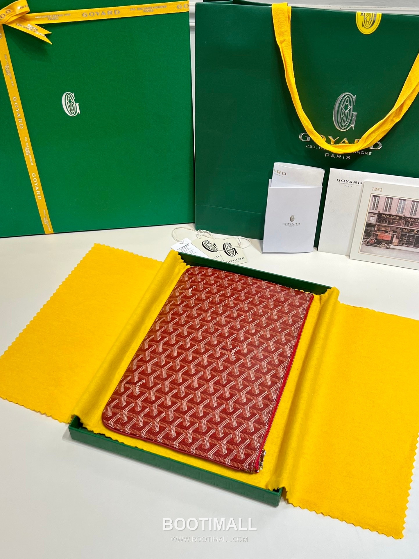 Goyard Goyardine Canvas Zip Clutch Pouch 8012 고야드 고야딘 캔버스 지퍼 클러치 파우치 30cm 2